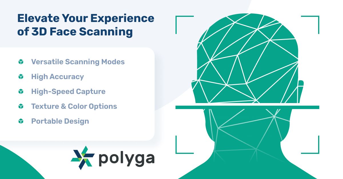 The image describes the features of H3 handheld 3D scanner including accuracy, resolution, and portability.